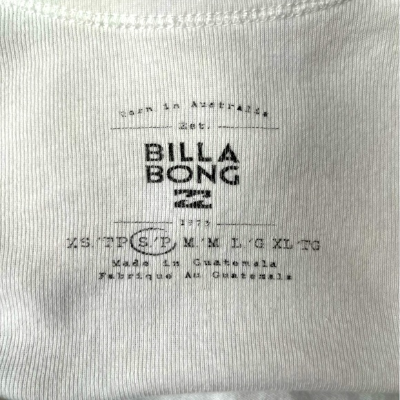 Billabong American Pride Logo Cropped Tank Top. Women's Size Small. July 4th - Picture 6 of 7